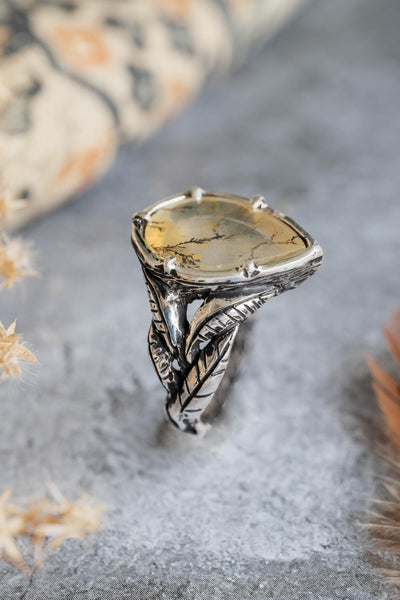 Sonora Dendritic Agate Silver Ring