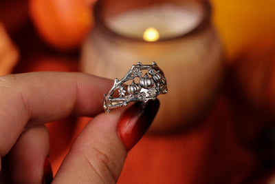 Silver Pumpkin Ring