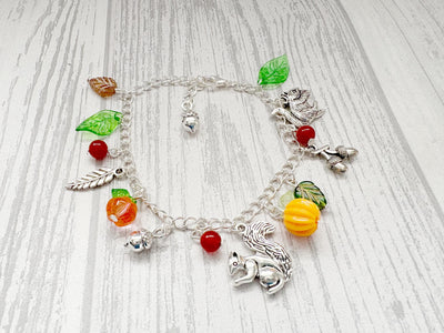 Carnelian Crystal Charm Bracelet