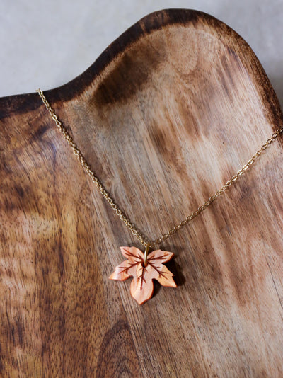 Maple Leaf Charm Necklace