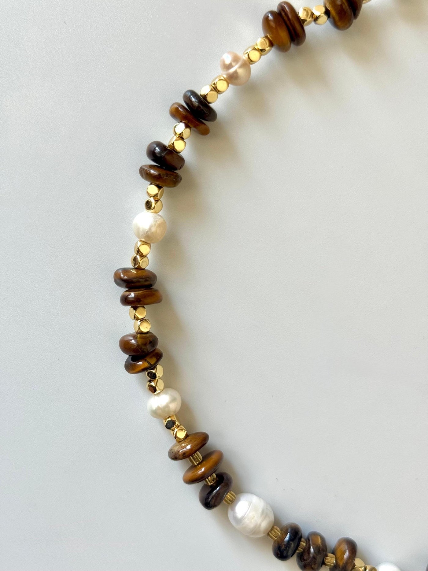 Tiger's Eye Natural Stone Necklace