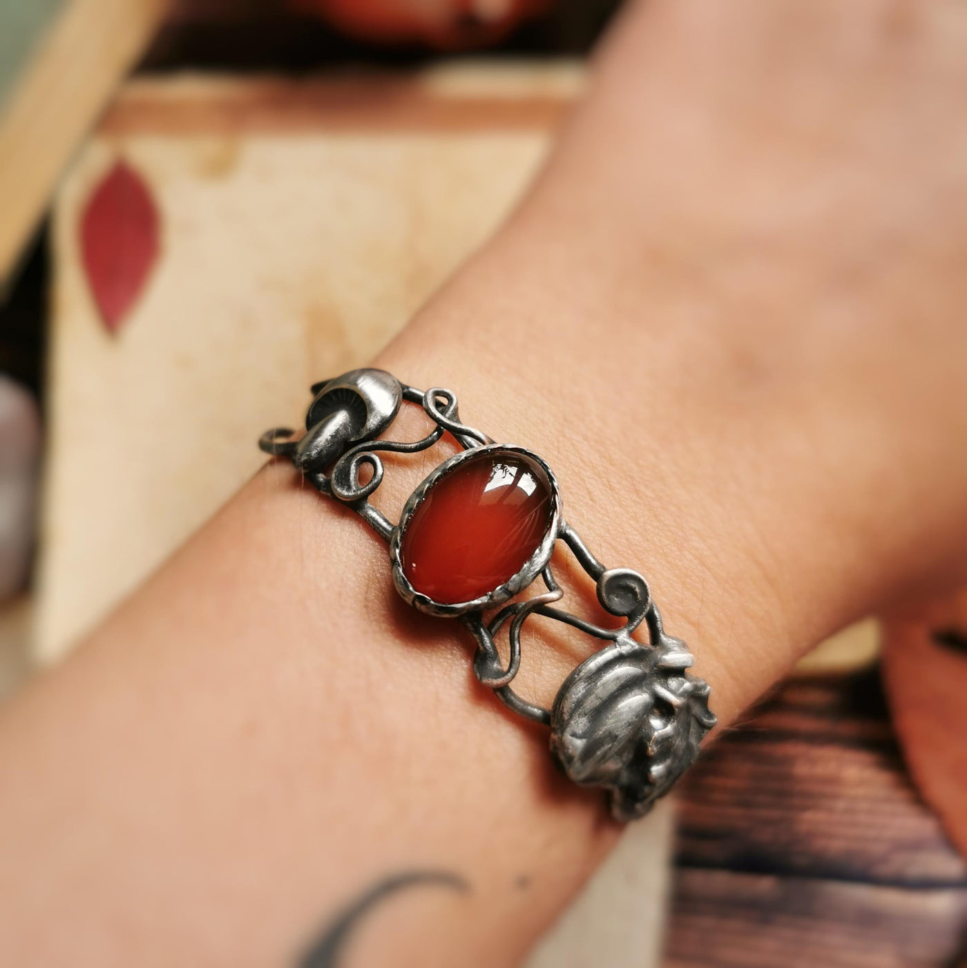 Red Carnelian Autumn Bracelet