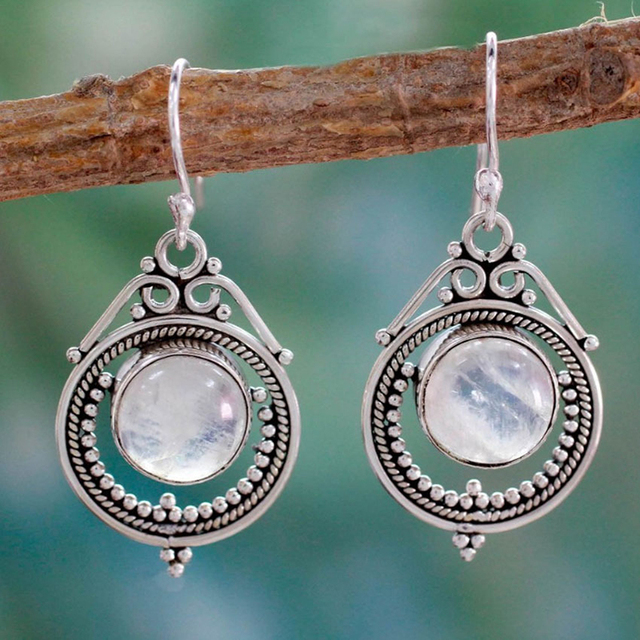 Elvira Moon Stone Earrings