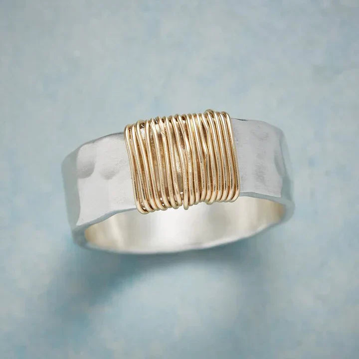Timeless Silver Goldfaden Ring