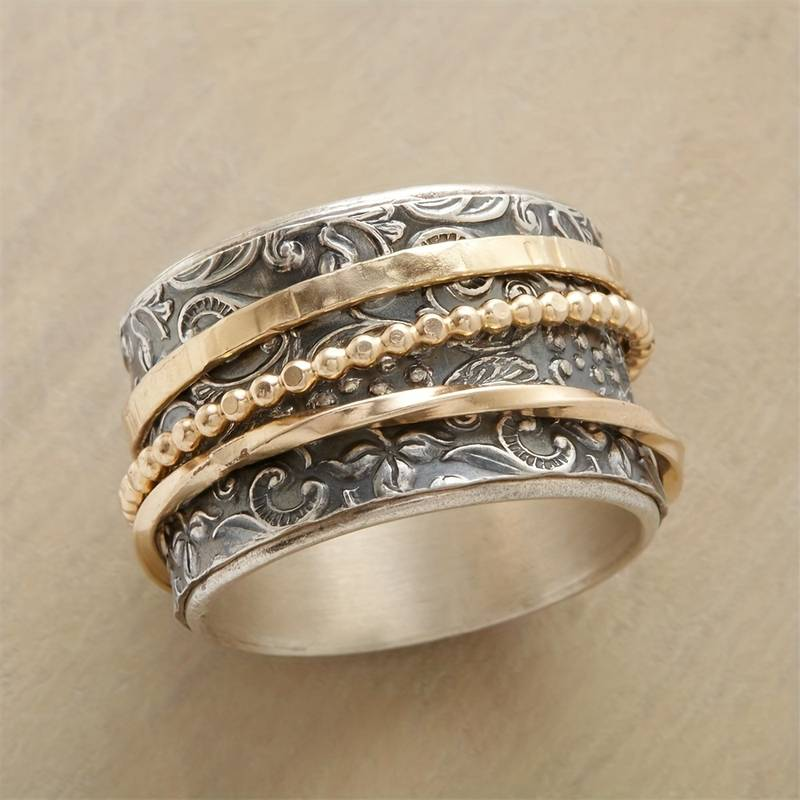 Timeless Gold & Silver Vintage Ring