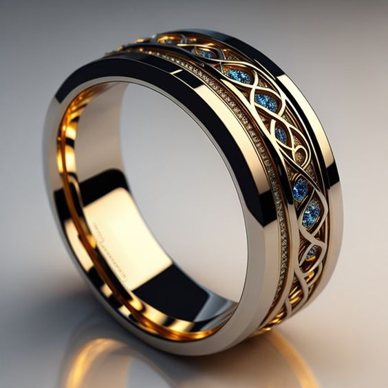 Timeless Golden Infinity Ring