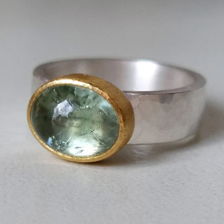 Vintage Green Gemstone Ring