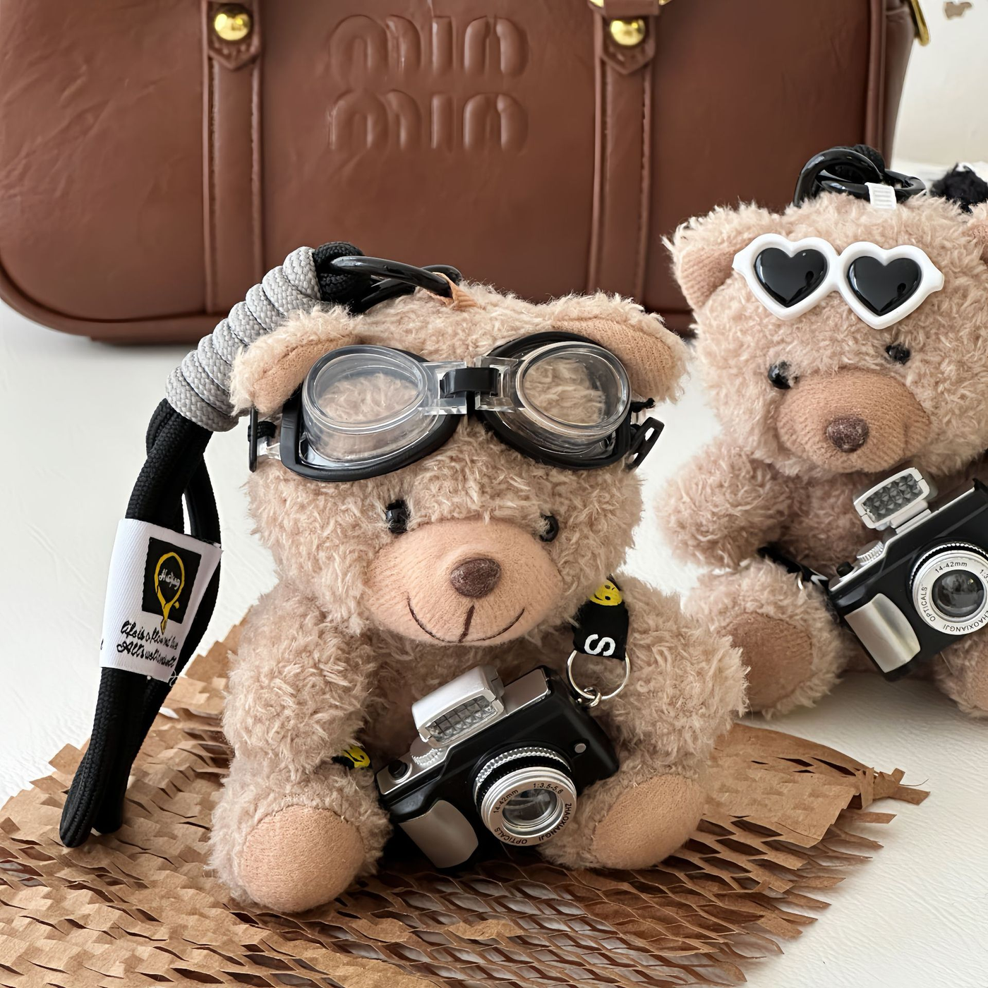 Travel Photographer Teddy Bag Charm