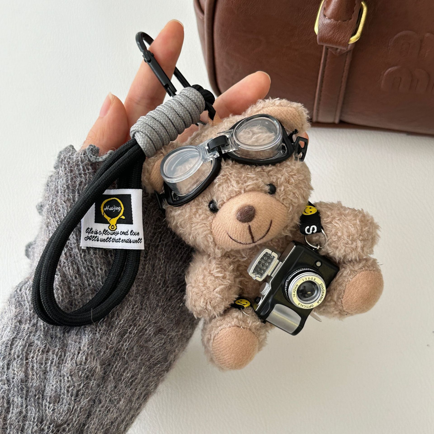 Travel Photographer Teddy Bag Charm