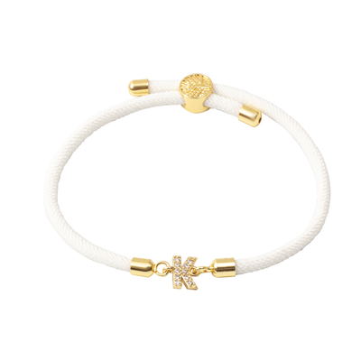 Personalized Unity Diamond Initial Bracelet