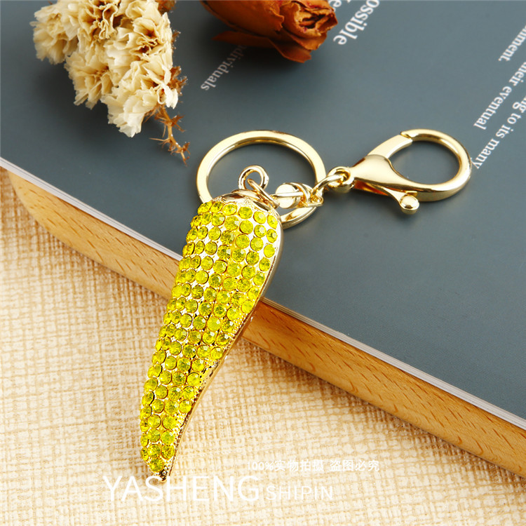 Studded Red Chilly Bag and Purse Charm