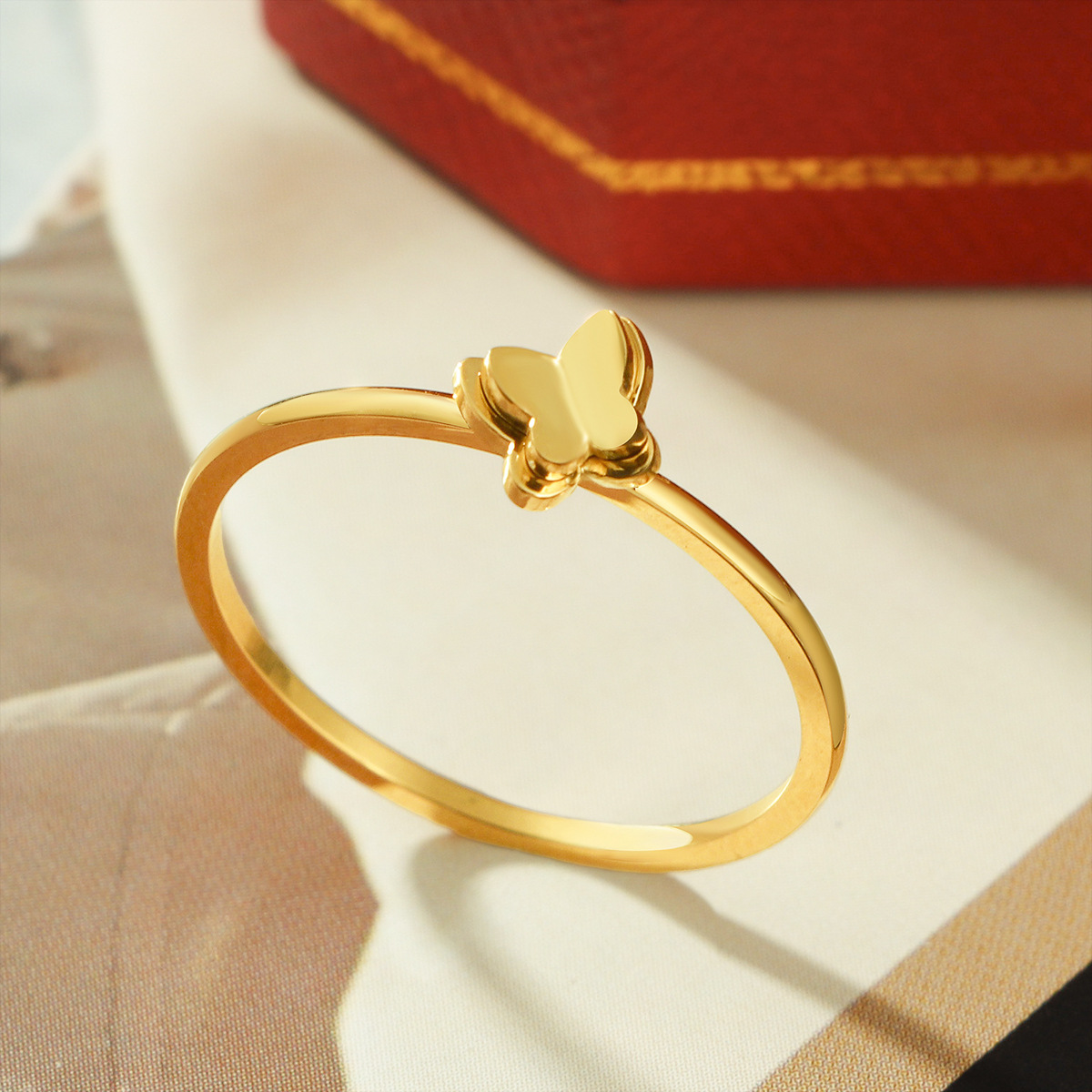 24k Gold Filled Ghost Ring: Fall Halloween Jewelry