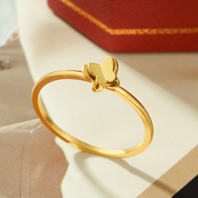 24k Gold Filled Ghost Ring: Fall Halloween Jewelry