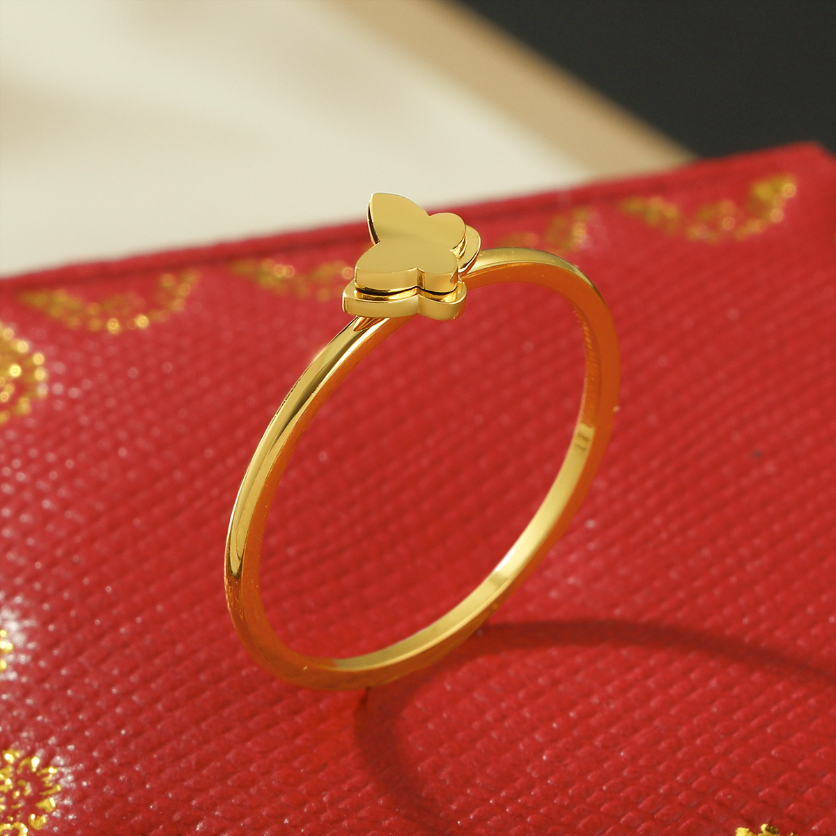 24k Gold Filled Ghost Ring: Fall Halloween Jewelry