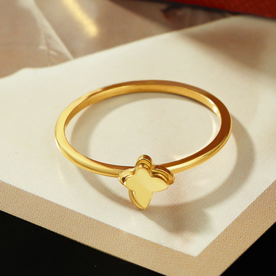 24k Gold Filled Ghost Ring: Fall Halloween Jewelry