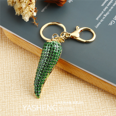 Studded Red Chilly Bag and Purse Charm