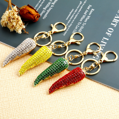 Studded Red Chilly Bag and Purse Charm