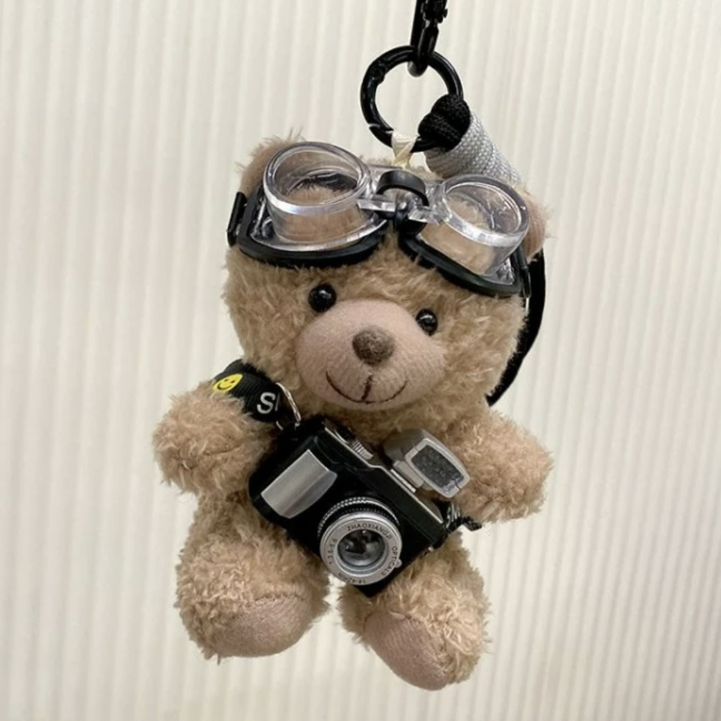 Travel Photographer Teddy Bag Charm