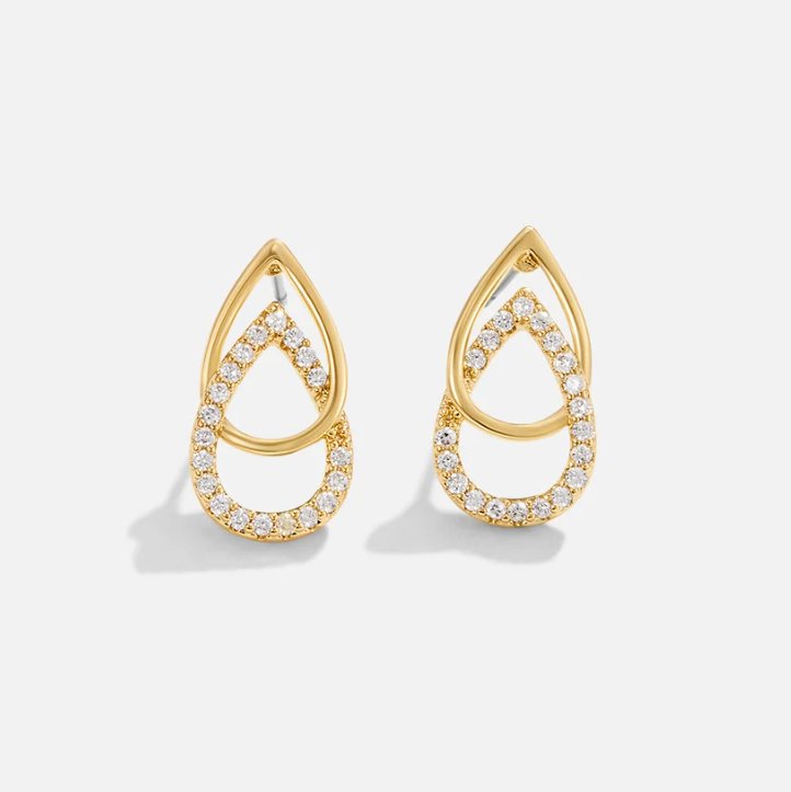 Lin Droplet-Shaped Link Earrings