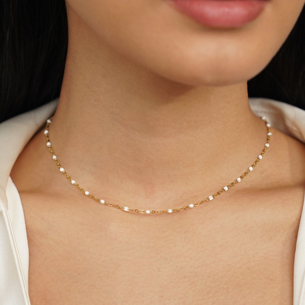 Pure White Pearl Necklace