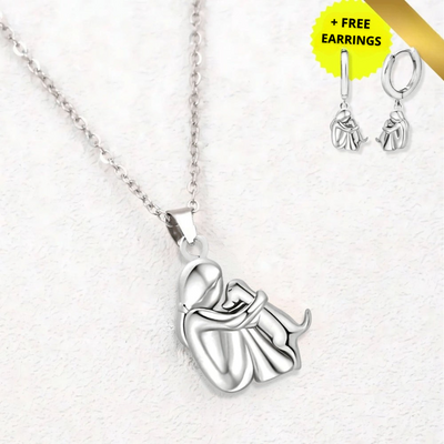 Lucky Necklace with Dog Motif (+ FREE Earrings)