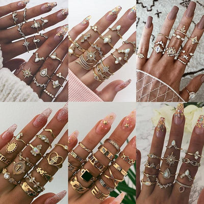 Exclusive Set of 8 to 12 Unique Rings