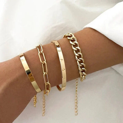Elan Mercer Bracelet Set | White Gold
