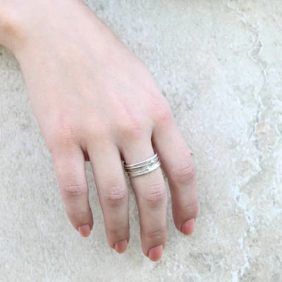 Shine - Vintage Gold Layered Silver Ring
